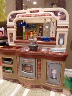 Step2 Lifestyle Gourmet Cafe Kitchen Kids Toy Play Kitchen House Food