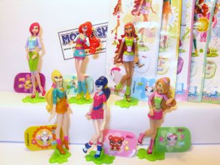 KINDER SURPRISE 2009 WINX CLUB NEUF COLLECTION SET 6 BPZ NEW COMPLETE
