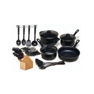 32 Piece Chefs Kitchen Cookware Cooking Cookware Pots and Pans Combo