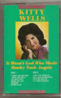 Kitty Wells Cassette It WasnT God Who Made Honky Ton 076742049744