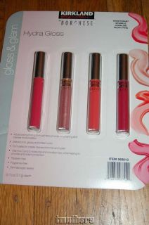 Kirkland Borghese Hydra Gloss Set of 4 Lipgloss New in Package