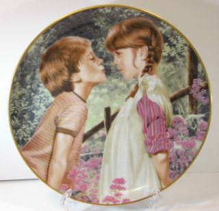 First Kiss Collector Plate Magic Moments of Childhood Danbury Mint