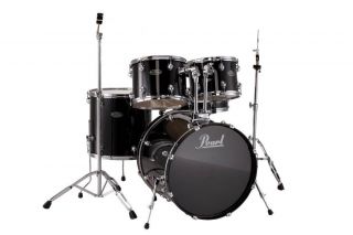 Drumset Center Stg 5pc Drum Kit in Black with Pearl Hardware Set NEW