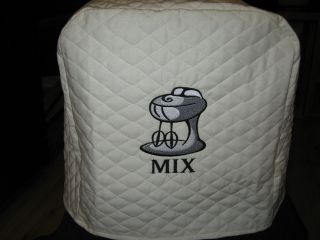 New Quilted Machine Embroidered Kitchen Aid Mixer Cover