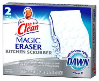 Mr Clean 6pk Magic Eraser Kitchen Scrubber w Dawn
