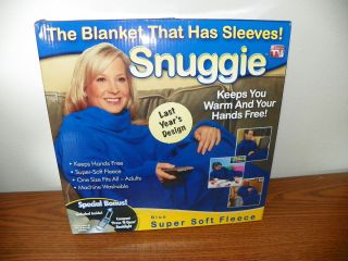 Snuggies Snuggie Unisex Blanket Seen on TV Blue w Booklight DD1