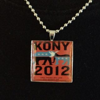 Kony 2012 Handmade Necklace 22 Long