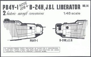 Koster 1 48 PB4Y I B 24 H J L Liberator New Turrets