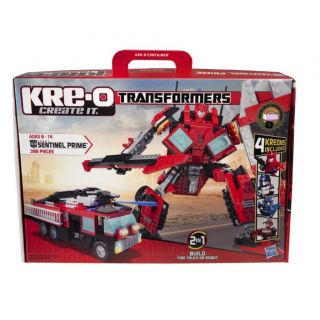 Transformers Kre O Kreo Lego Sentinel Prime Fire Truck 386 Pieces 4