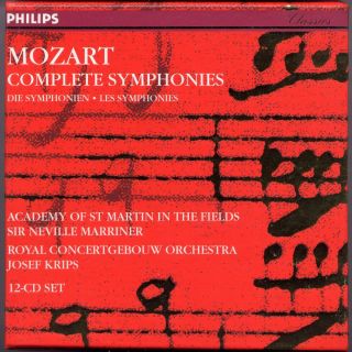 Mozart Complete Symphonies Marriner Krips 12CD Philips SEALED