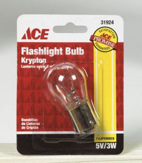 Krypton Flashlight Bulb Fits Lamps with 6 Volt Battery