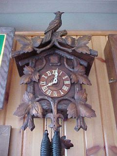 Antique Cuckoo Clock Handcarved Kuehl Clock Company