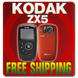 Kodak PlaySport ZX5 Video Camera Red