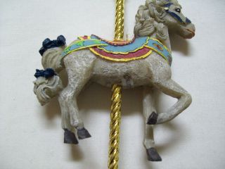 Kurt s Adler Christmas Composite Prancing Carousel Horse Ornament