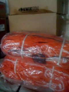 Kwik Goal SQSN4 Soccer Goal Nets Pair 4mm Orange