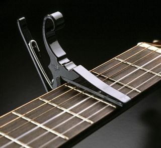 Kyser Quick Change Acoustic or Electric Guitar Capo Black KG6B
