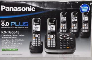 Panasonic KX TG6545B DECT 6.0 PLUS Digital Cordless Phone Black, 5