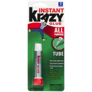 New Krazy Glue All Purpose Instant Crazy Glue 2 Pcs