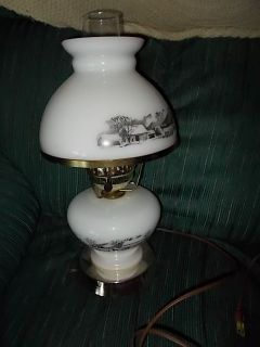 Vintage Currier Ives Amish Lamp Works