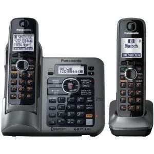 Panasonic KX TG7642M Cordless Phone Metallic Gray