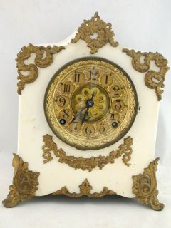 Kroeber Iron Cased Shelf Clock Turenne CA 1895 Runs