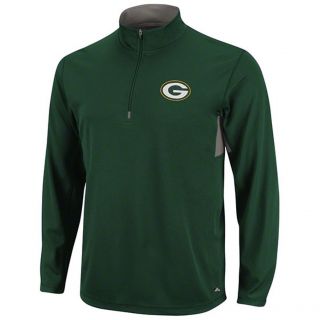 Green Bay Packers Read and React ¼ Zip Performance Long Sleeve