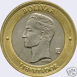 2005 Venezuela Bimetallic Coin 1000 Bolivares