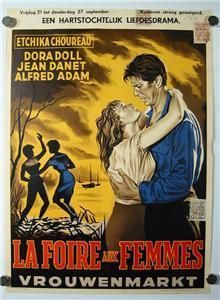 Etchika Choureau La Foire Aux Femmes Vieux Cine Affiche Movie Poster