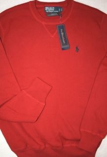 NWT $98 Polo Ralph Lauren SIZE MEDIUM Cotton Crewneck Sweater Mens M