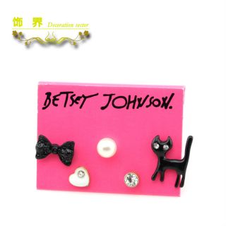 Betsey Johnson Delicate Fashion Complex Bowknot Women Earrings