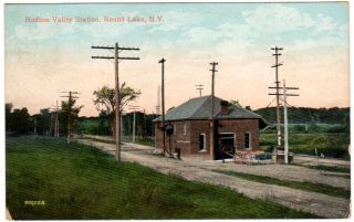 Round Lake NY Hudson Valley Railroad Station Postcard