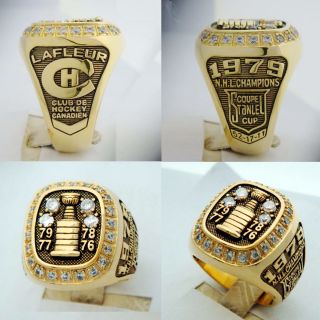 1979 Montreal Canadiens Stanley Cup Championship Replica Ring Lafleur