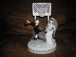 New Los Angeles Lakers Basketball Wedding Cake Topper