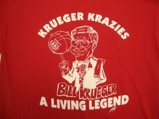 Vintage Bill Krueger Krazies Clear Lake Basketball Dept Caricature T
