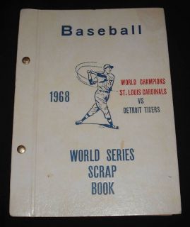 1968 World Series Detroit Tigers Cardinals Autographed Scrapbook