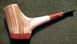 Large Great Looking Antler Pipe Handmade Estate Excellent Condition