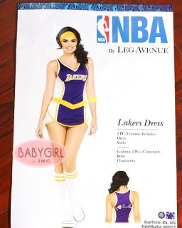 Leg Avenue NBA La Lakers Player Dress Adult Costume Knee High Socks s