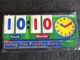 Lakeshore Tabletop Telling Time Practice Board