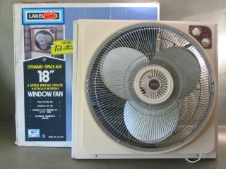 Lakewood Space Age 18 3 Speed Whole House Window Fan, Electrically