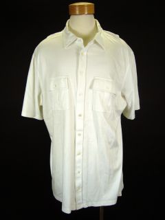 Lamar Odom Michael Kors White Cargo Pocket Polo Shirt 2XT