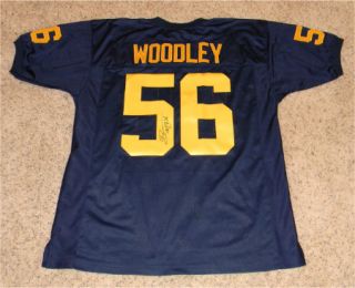 Lamarr Woodley Autographed Signed Michigan Wolverines 56 Jersey COA