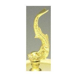 Mayer Mill Brass Oriental Fish Lamp Finial