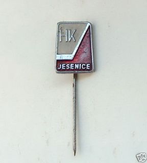 Vintage Czech Jesenice Ice Hockey Club Lapel Pin Badge