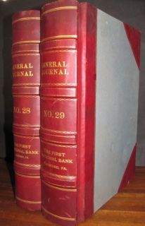 1956 1960 General Ledgers of The First National Bank of Lansford