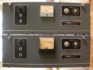 Langevin Western Electric 128A amplifier pair with Mullard EL37 U52