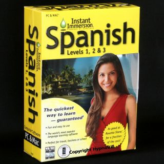 New Language Software Instant Immersion Spanish Levels 1 3