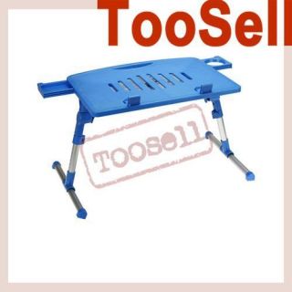 Blue Portable Laptop Computer Table Bed Tray Cooling Table US