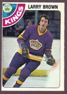 1978 79 OPC Hockey Larry Brown 361 La Kings NM MT