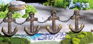 Nautical Themed Anchors Away Garden Lawn Border New
