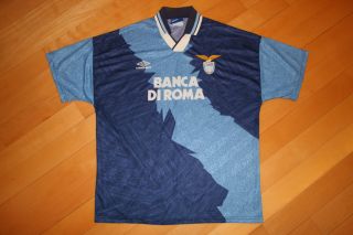 Lazio Away 1994 Soccer Football Shirt Jersey Trikot Forza Lazio